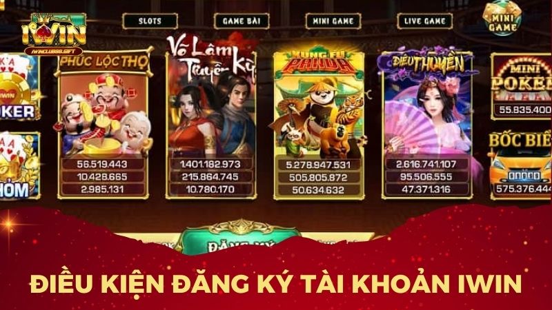 Điều kiện đăng ký tài khoản iwinclub
