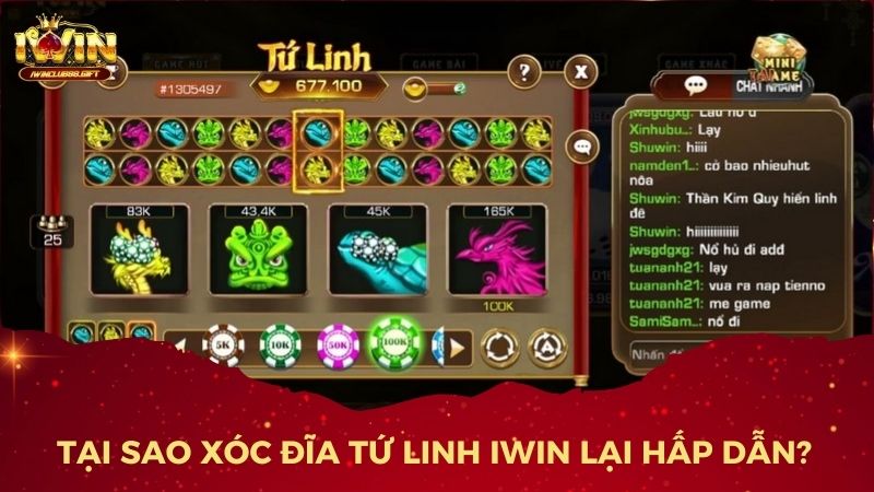 Lý do xóc đĩa tứ linh được đông đảo người chơi lựa chọn